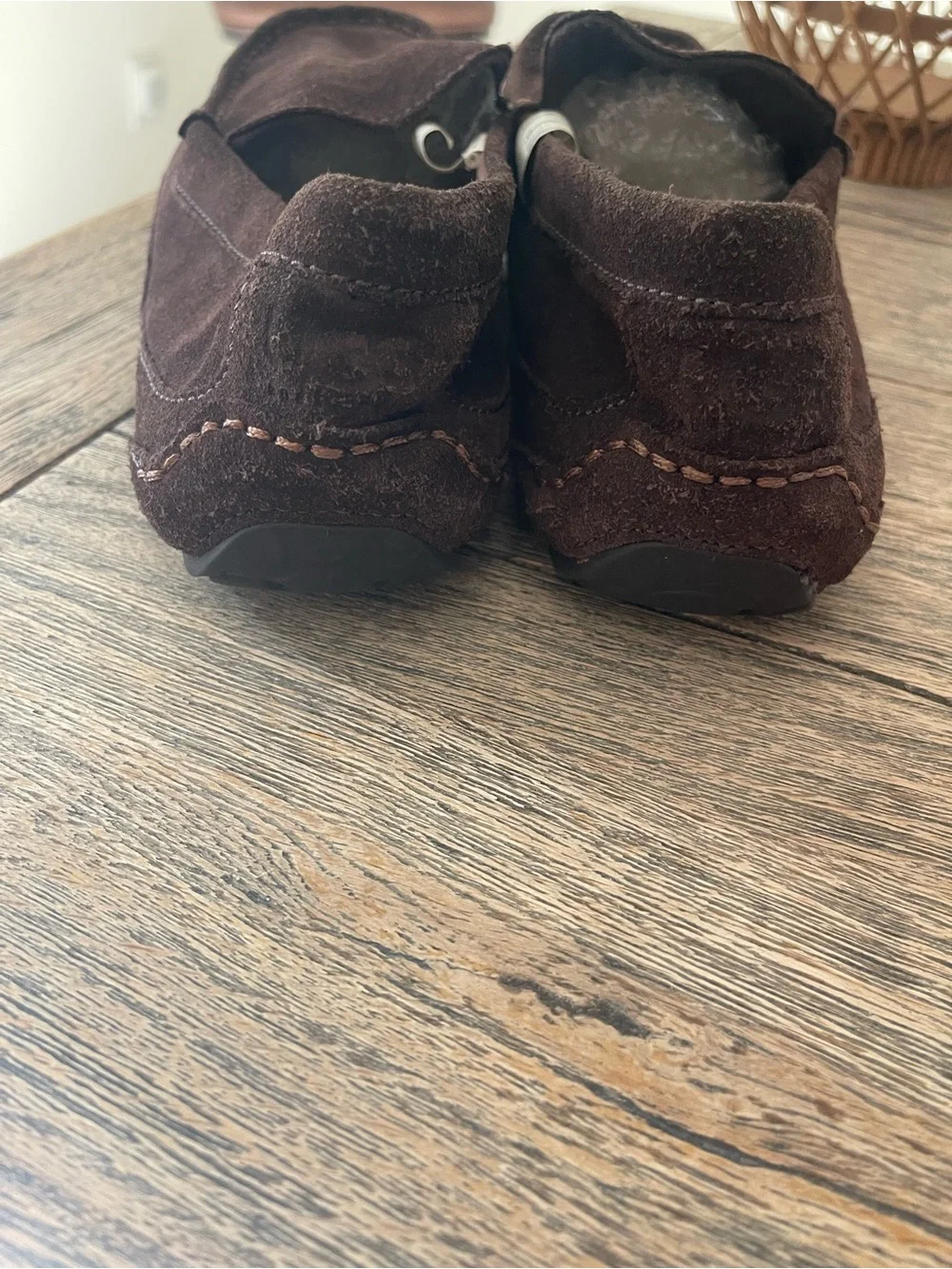 UGG Men’s Dark Brown Suede Slip-On Loafers